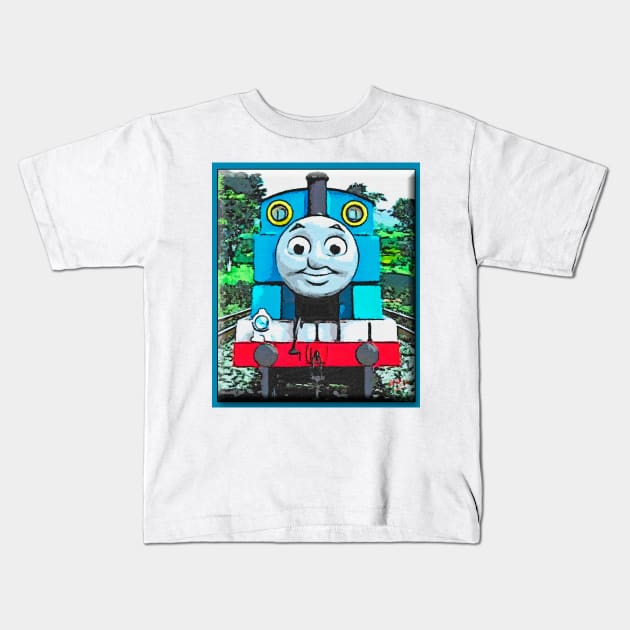 Thomas the tank engine Kids T-Shirt by jsart2020